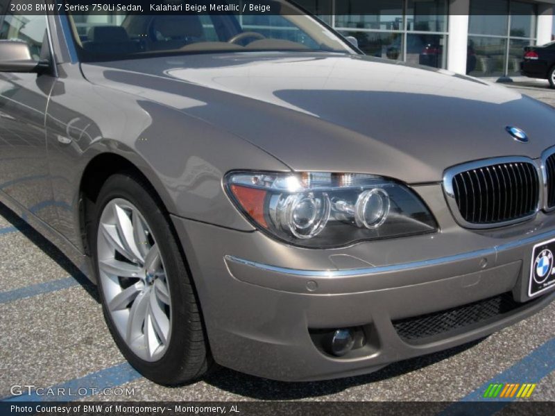 Kalahari Beige Metallic / Beige 2008 BMW 7 Series 750Li Sedan