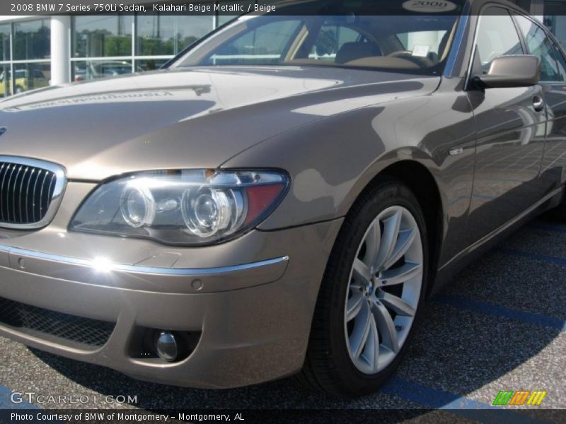 Kalahari Beige Metallic / Beige 2008 BMW 7 Series 750Li Sedan