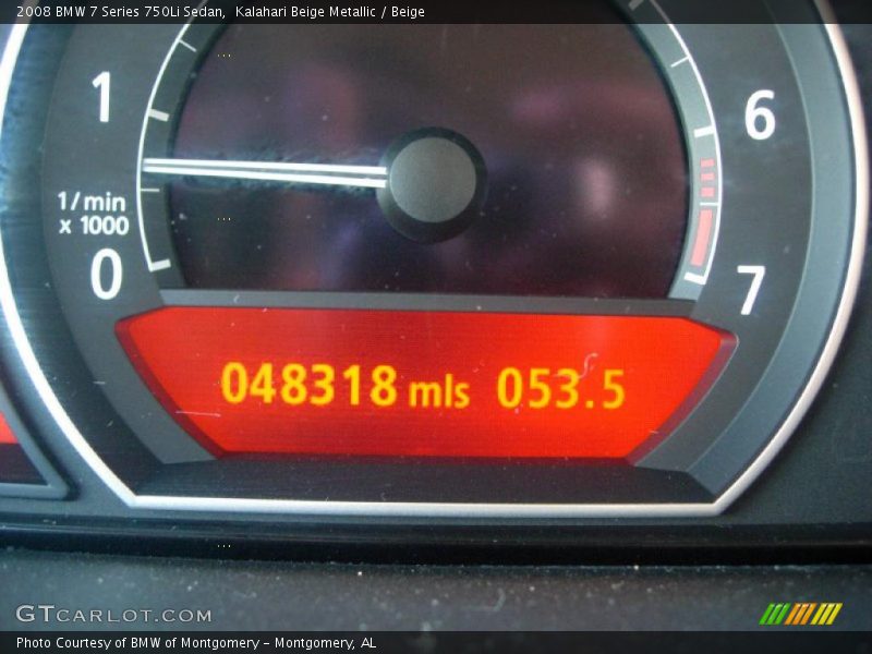 Kalahari Beige Metallic / Beige 2008 BMW 7 Series 750Li Sedan