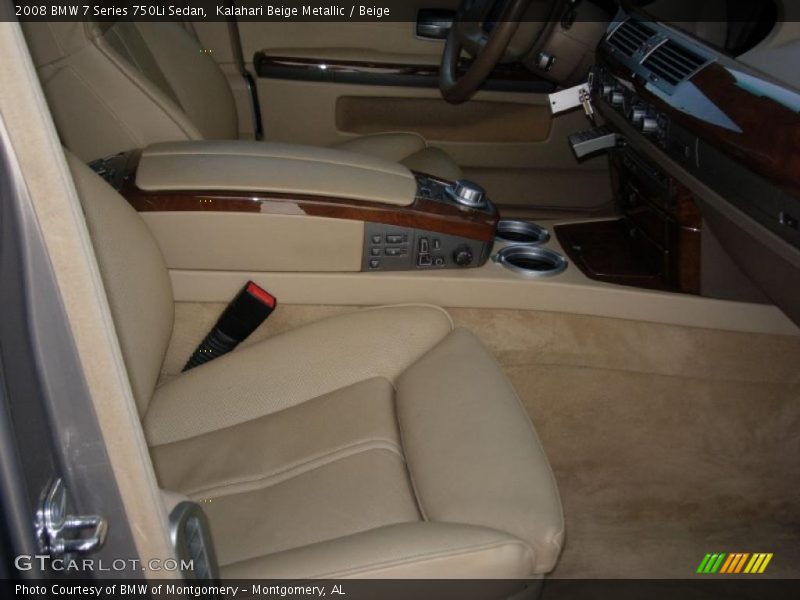 Kalahari Beige Metallic / Beige 2008 BMW 7 Series 750Li Sedan