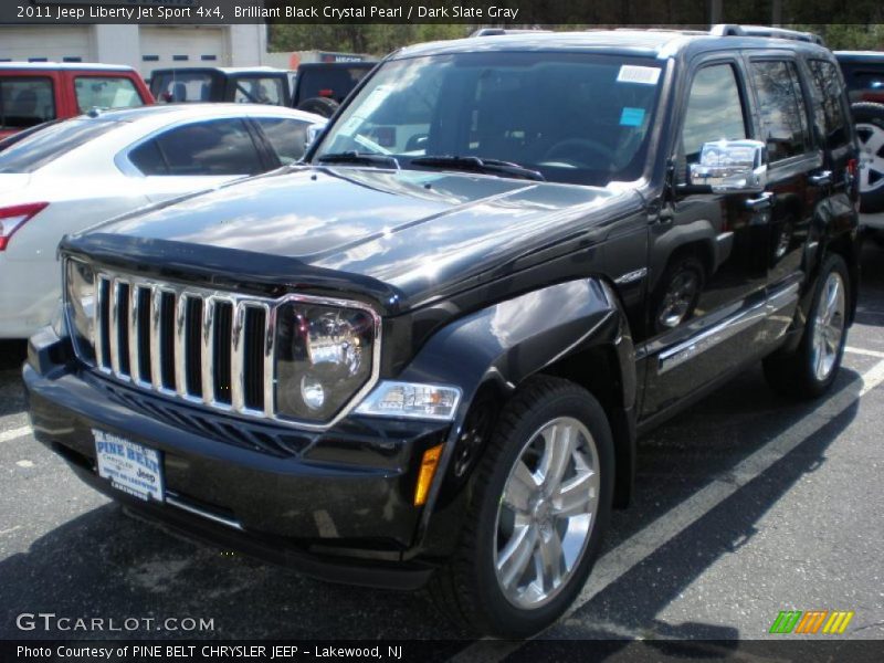 Brilliant Black Crystal Pearl / Dark Slate Gray 2011 Jeep Liberty Jet Sport 4x4