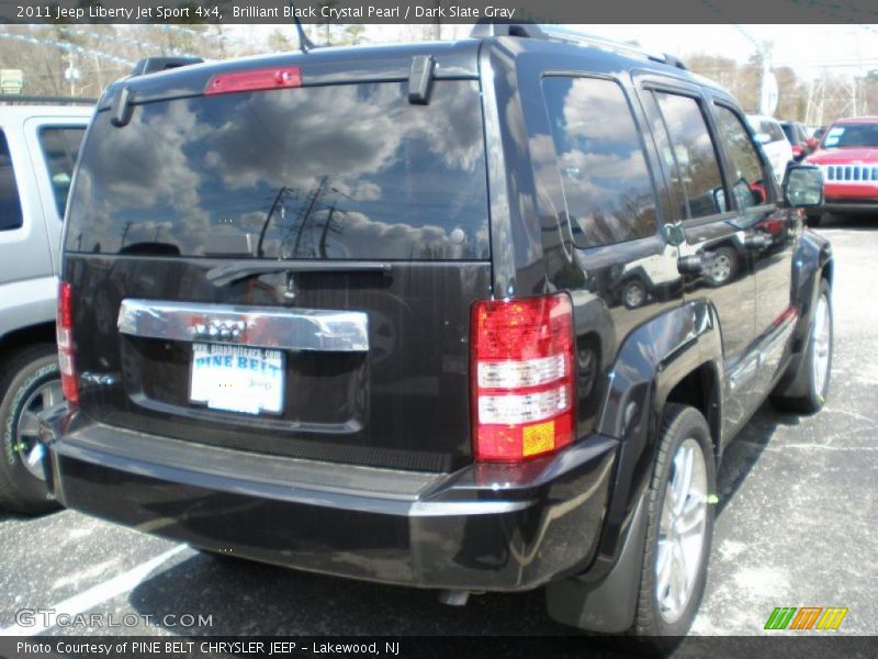 Brilliant Black Crystal Pearl / Dark Slate Gray 2011 Jeep Liberty Jet Sport 4x4