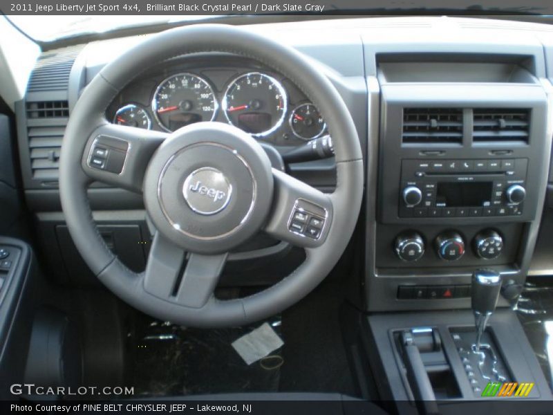 Brilliant Black Crystal Pearl / Dark Slate Gray 2011 Jeep Liberty Jet Sport 4x4