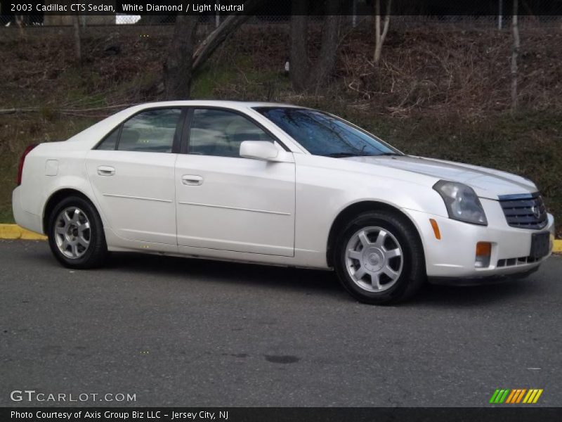White Diamond / Light Neutral 2003 Cadillac CTS Sedan