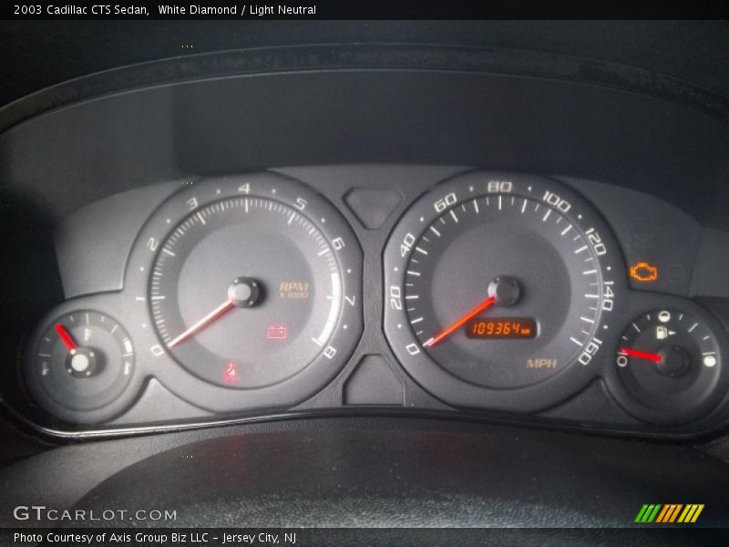 White Diamond / Light Neutral 2003 Cadillac CTS Sedan
