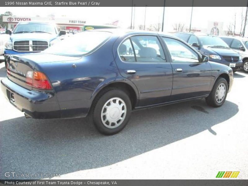 Starfire Blue Pearl / Gray 1996 Nissan Maxima GXE