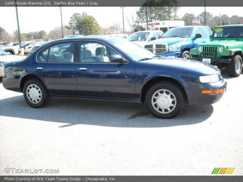 Starfire Blue Pearl / Gray 1996 Nissan Maxima GXE