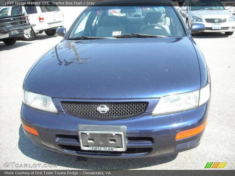 Starfire Blue Pearl / Gray 1996 Nissan Maxima GXE