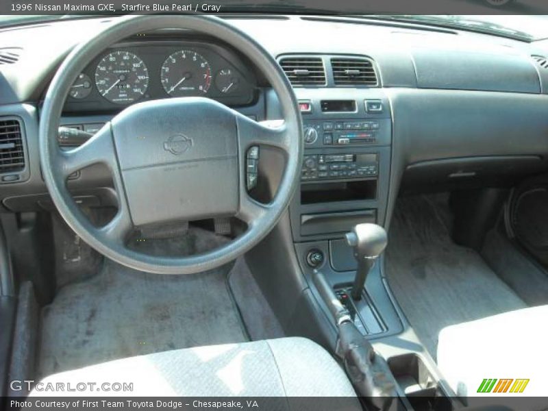 Starfire Blue Pearl / Gray 1996 Nissan Maxima GXE