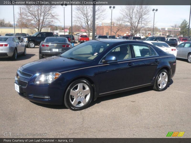 Imperial Blue Metallic / Cocoa/Cashmere 2010 Chevrolet Malibu LT Sedan