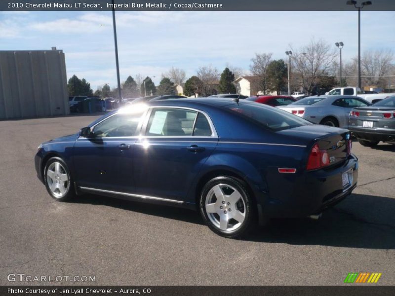 Imperial Blue Metallic / Cocoa/Cashmere 2010 Chevrolet Malibu LT Sedan