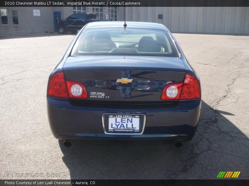 Imperial Blue Metallic / Cocoa/Cashmere 2010 Chevrolet Malibu LT Sedan