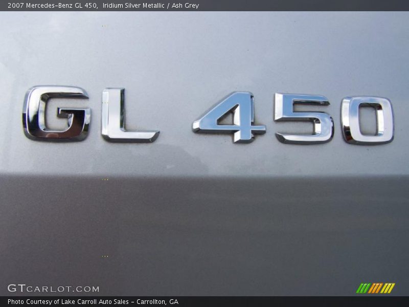 Iridium Silver Metallic / Ash Grey 2007 Mercedes-Benz GL 450