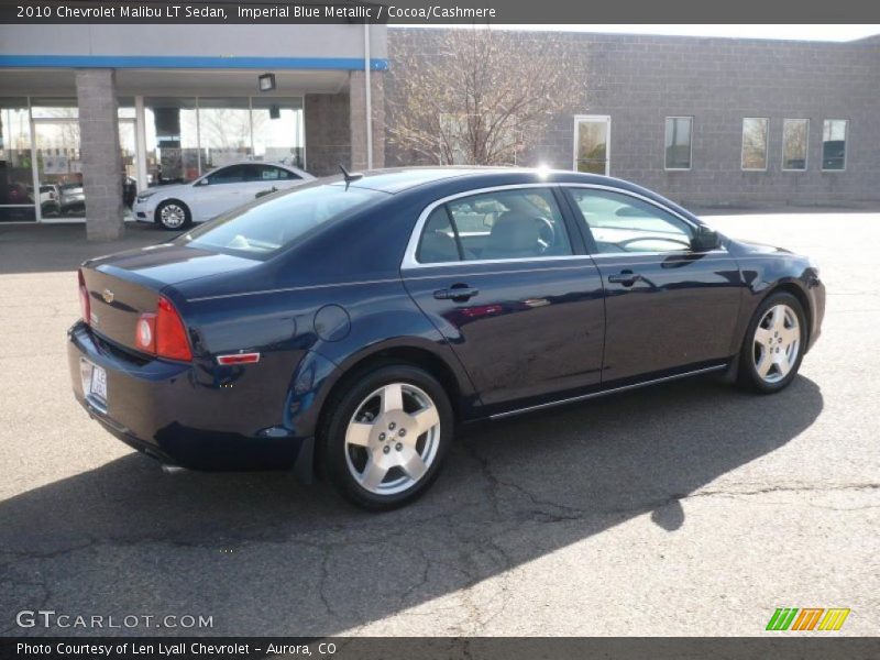 Imperial Blue Metallic / Cocoa/Cashmere 2010 Chevrolet Malibu LT Sedan