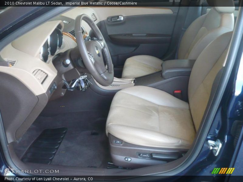 Imperial Blue Metallic / Cocoa/Cashmere 2010 Chevrolet Malibu LT Sedan