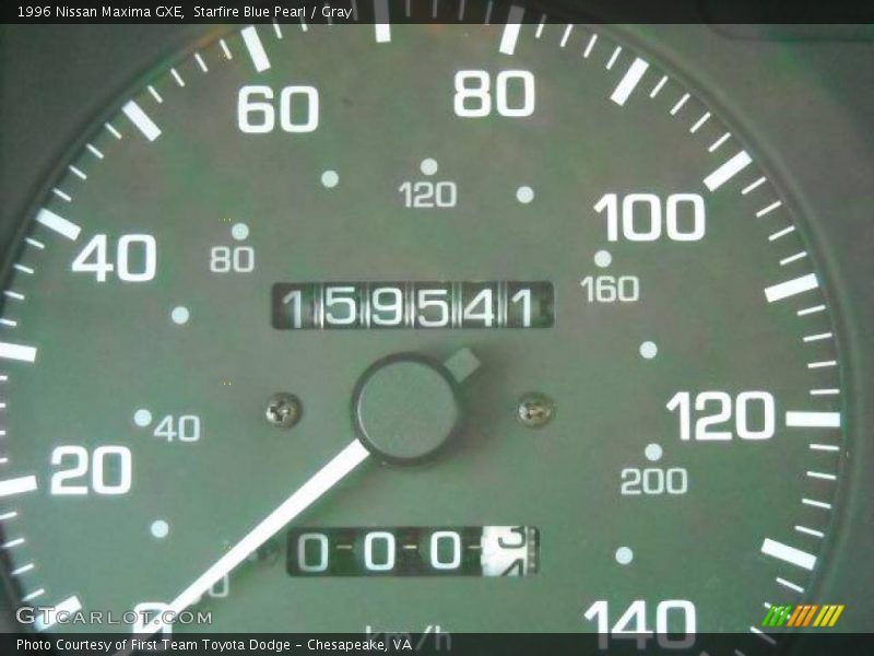 Starfire Blue Pearl / Gray 1996 Nissan Maxima GXE