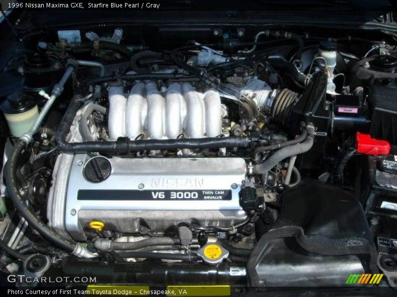 Starfire Blue Pearl / Gray 1996 Nissan Maxima GXE