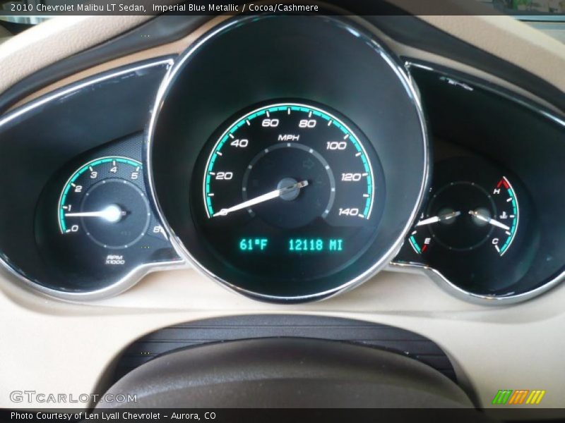 Imperial Blue Metallic / Cocoa/Cashmere 2010 Chevrolet Malibu LT Sedan