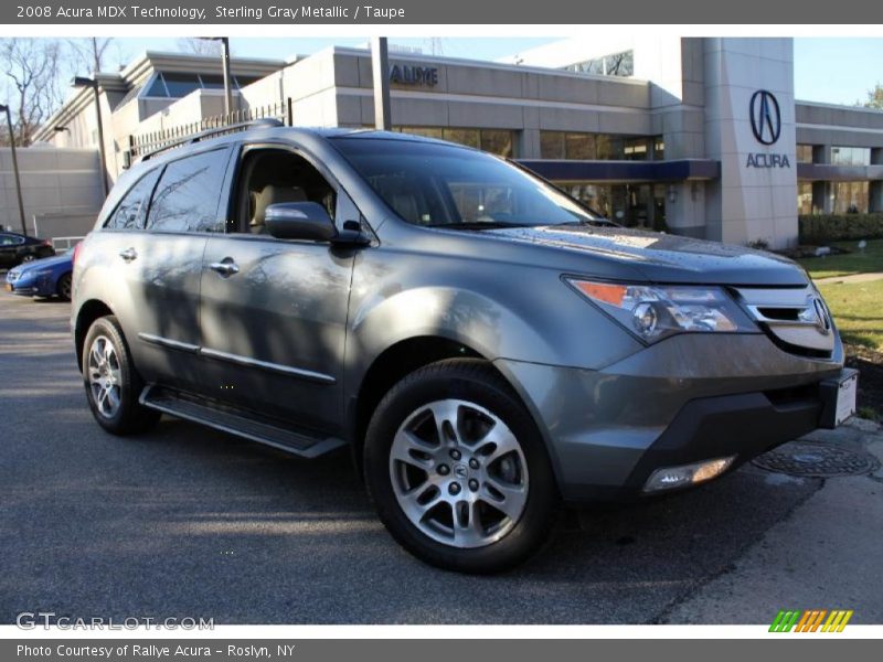 Sterling Gray Metallic / Taupe 2008 Acura MDX Technology