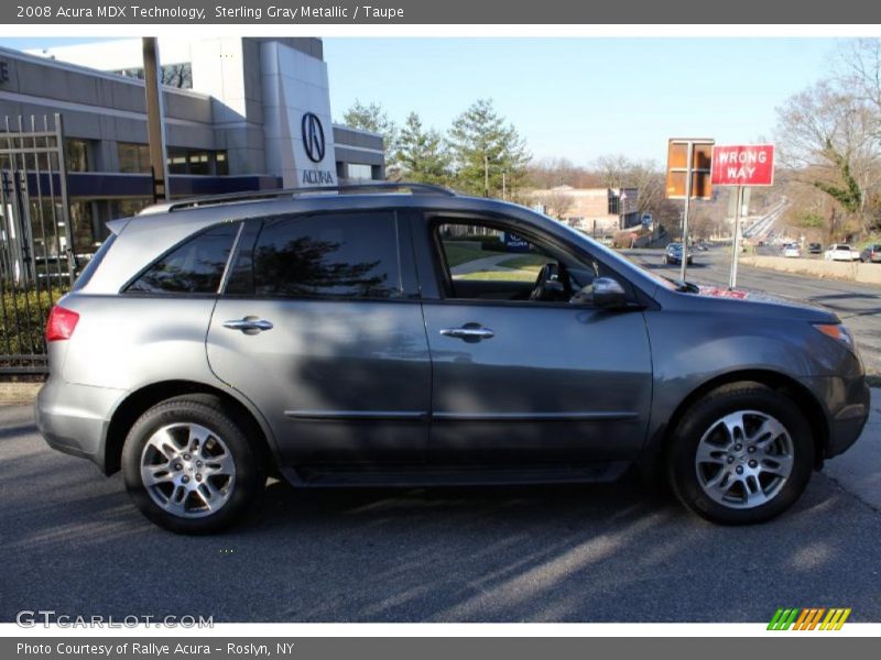 Sterling Gray Metallic / Taupe 2008 Acura MDX Technology