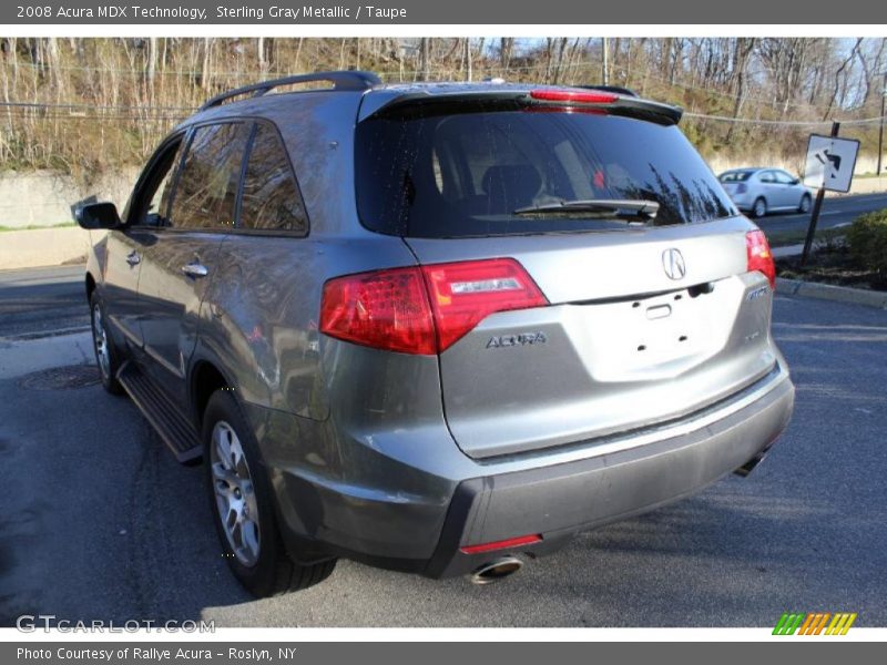 Sterling Gray Metallic / Taupe 2008 Acura MDX Technology