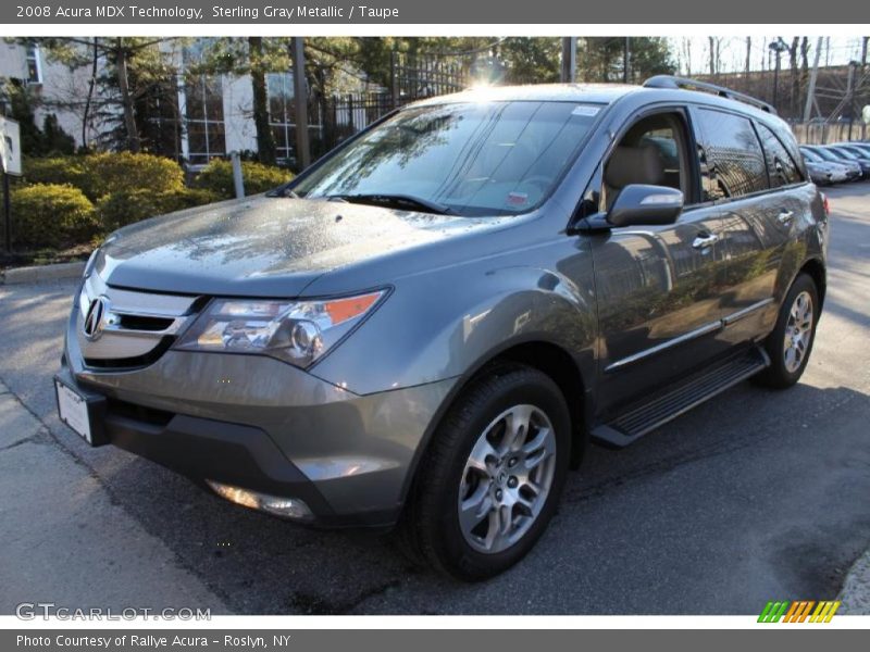 Sterling Gray Metallic / Taupe 2008 Acura MDX Technology