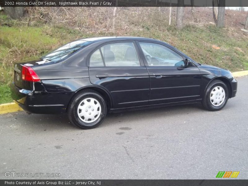 Nighthawk Black Pearl / Gray 2002 Honda Civic DX Sedan