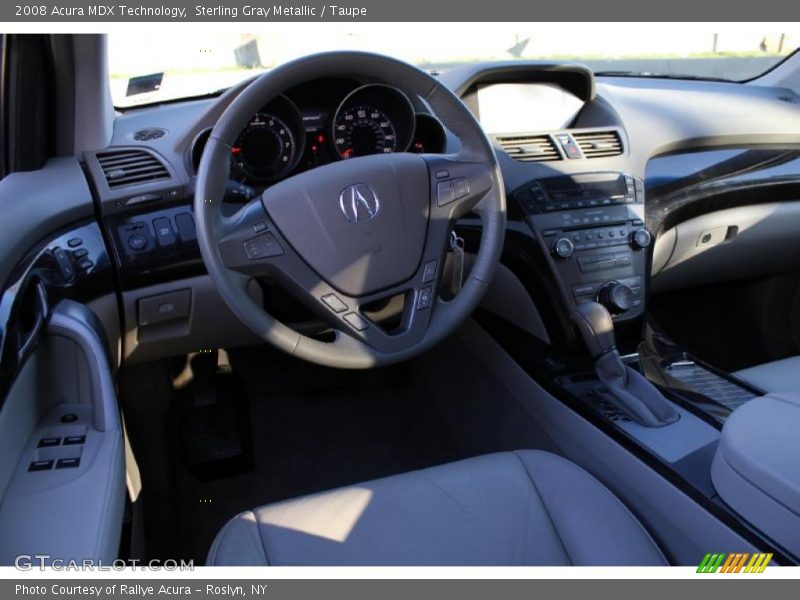 Sterling Gray Metallic / Taupe 2008 Acura MDX Technology