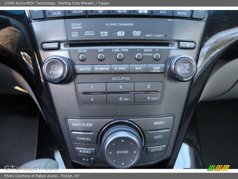 Sterling Gray Metallic / Taupe 2008 Acura MDX Technology