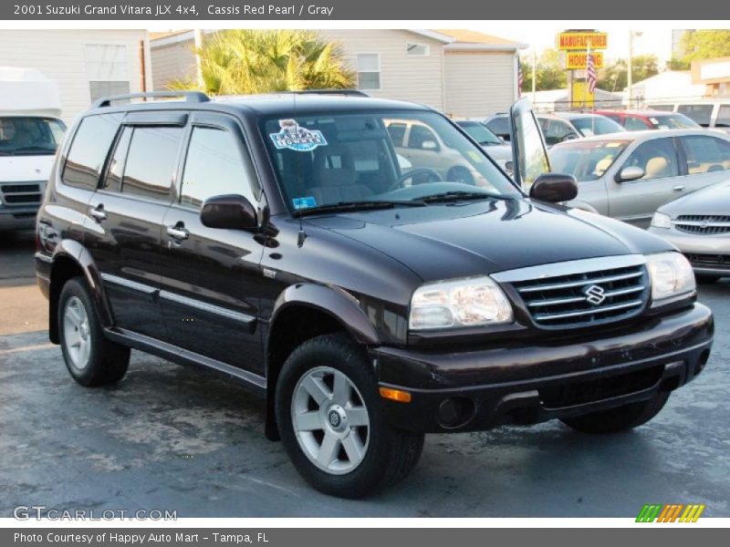 Cassis Red Pearl / Gray 2001 Suzuki Grand Vitara JLX 4x4