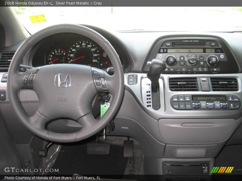 Silver Pearl Metallic / Gray 2008 Honda Odyssey EX-L