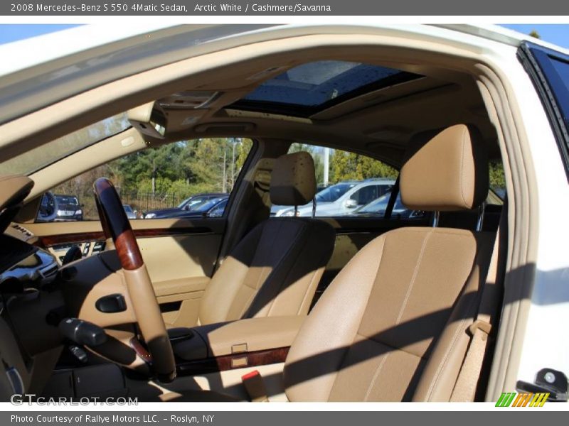 Arctic White / Cashmere/Savanna 2008 Mercedes-Benz S 550 4Matic Sedan