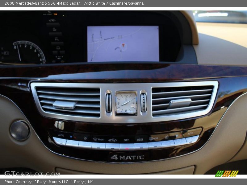 Arctic White / Cashmere/Savanna 2008 Mercedes-Benz S 550 4Matic Sedan