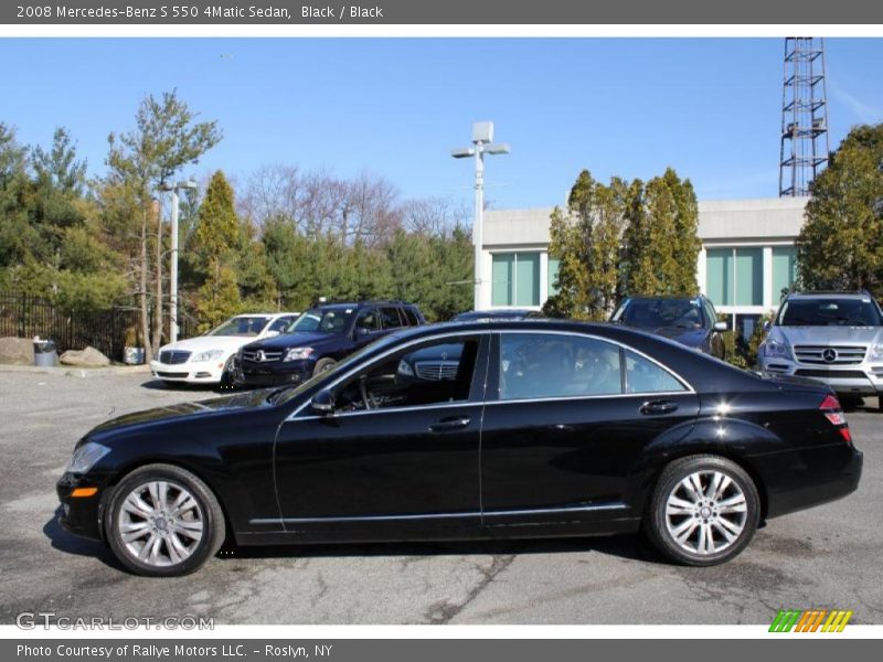 Black / Black 2008 Mercedes-Benz S 550 4Matic Sedan