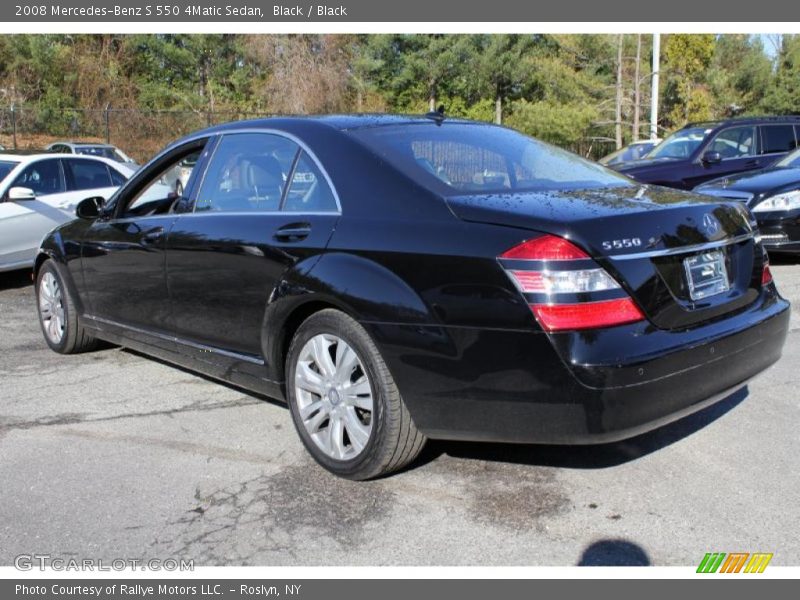Black / Black 2008 Mercedes-Benz S 550 4Matic Sedan