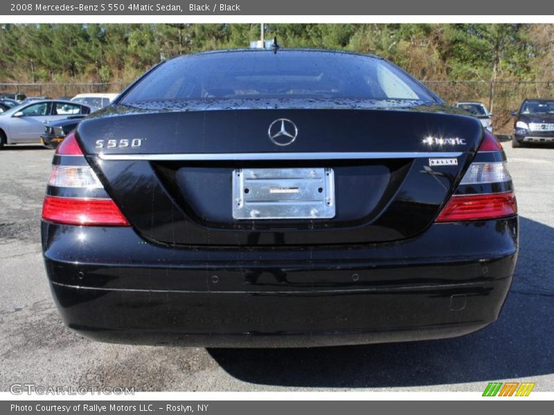 Black / Black 2008 Mercedes-Benz S 550 4Matic Sedan