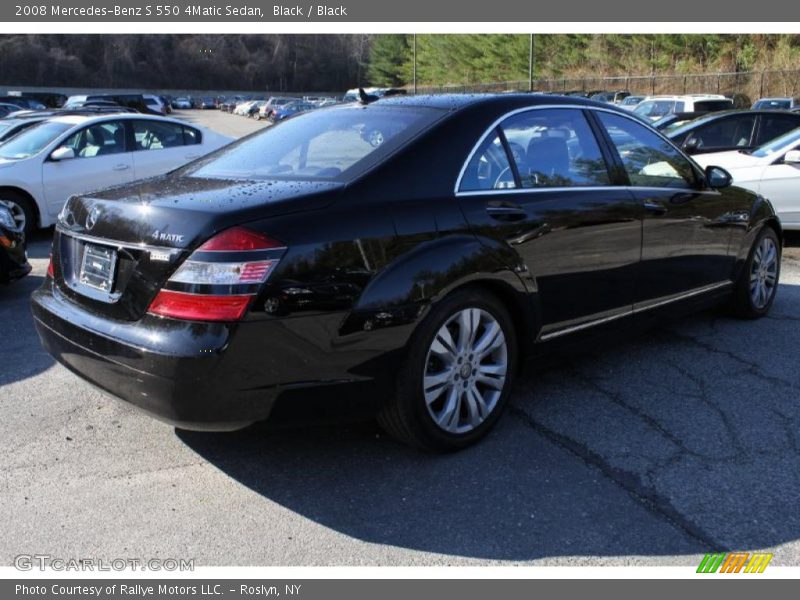 Black / Black 2008 Mercedes-Benz S 550 4Matic Sedan