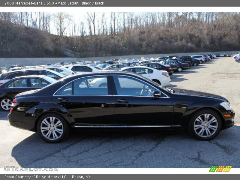 Black / Black 2008 Mercedes-Benz S 550 4Matic Sedan