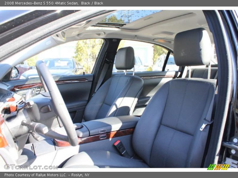 Black / Black 2008 Mercedes-Benz S 550 4Matic Sedan