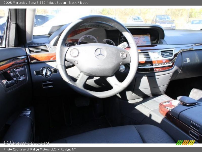 Black / Black 2008 Mercedes-Benz S 550 4Matic Sedan