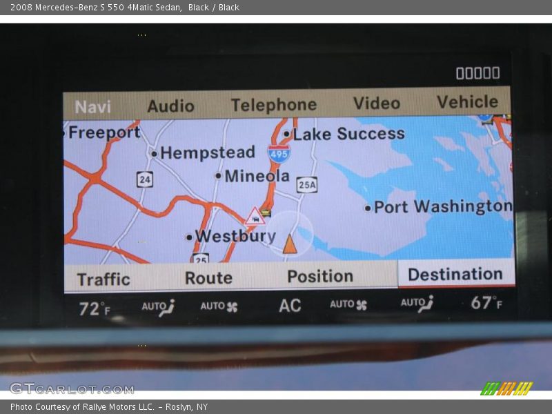 Navigation of 2008 S 550 4Matic Sedan