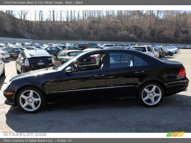 Black / Black 2009 Mercedes-Benz E 350 4Matic Sedan