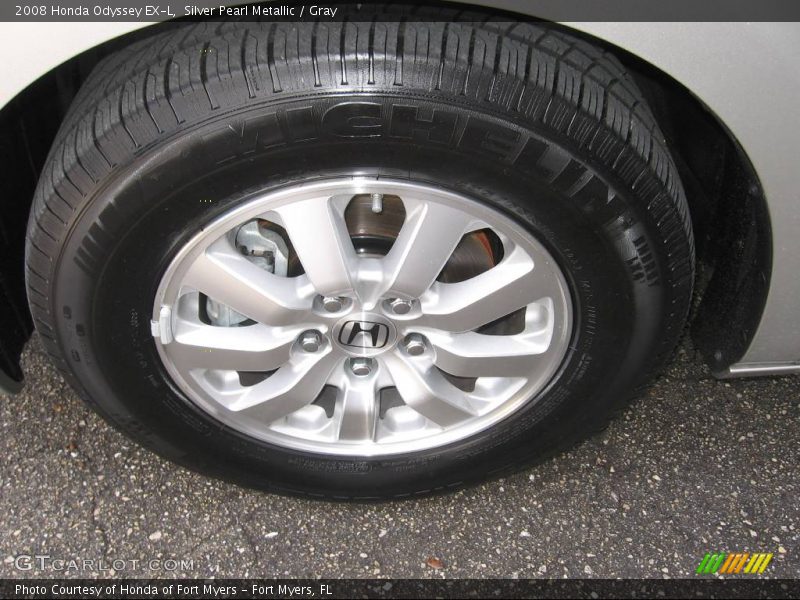 Silver Pearl Metallic / Gray 2008 Honda Odyssey EX-L