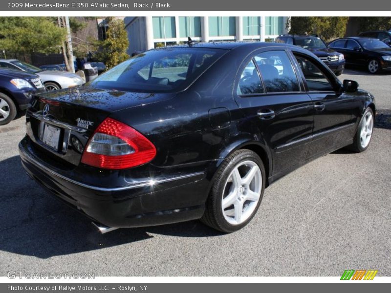 Black / Black 2009 Mercedes-Benz E 350 4Matic Sedan