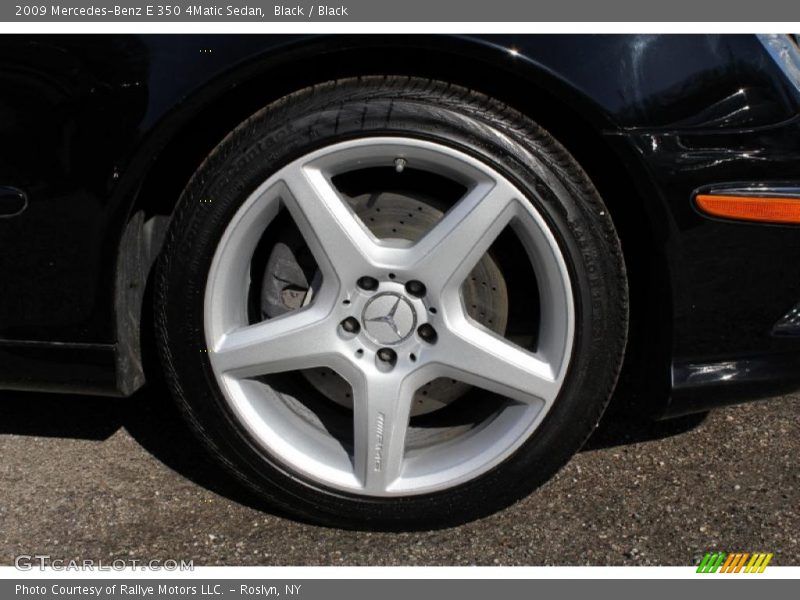 Black / Black 2009 Mercedes-Benz E 350 4Matic Sedan