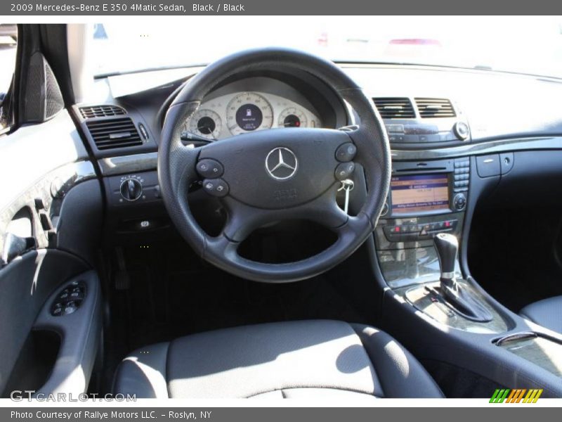 Black / Black 2009 Mercedes-Benz E 350 4Matic Sedan