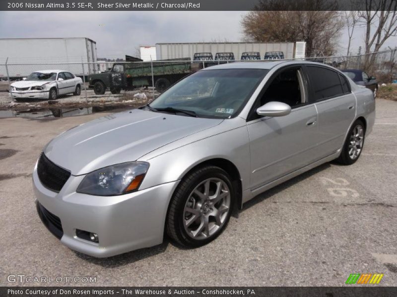 Sheer Silver Metallic / Charcoal/Red 2006 Nissan Altima 3.5 SE-R