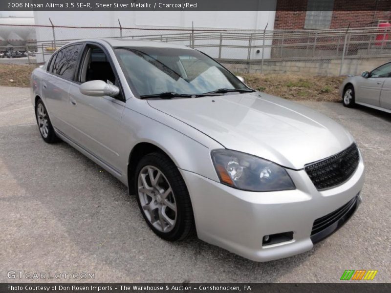 Sheer Silver Metallic / Charcoal/Red 2006 Nissan Altima 3.5 SE-R