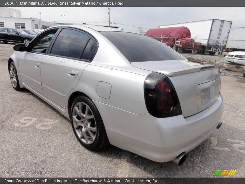 Sheer Silver Metallic / Charcoal/Red 2006 Nissan Altima 3.5 SE-R
