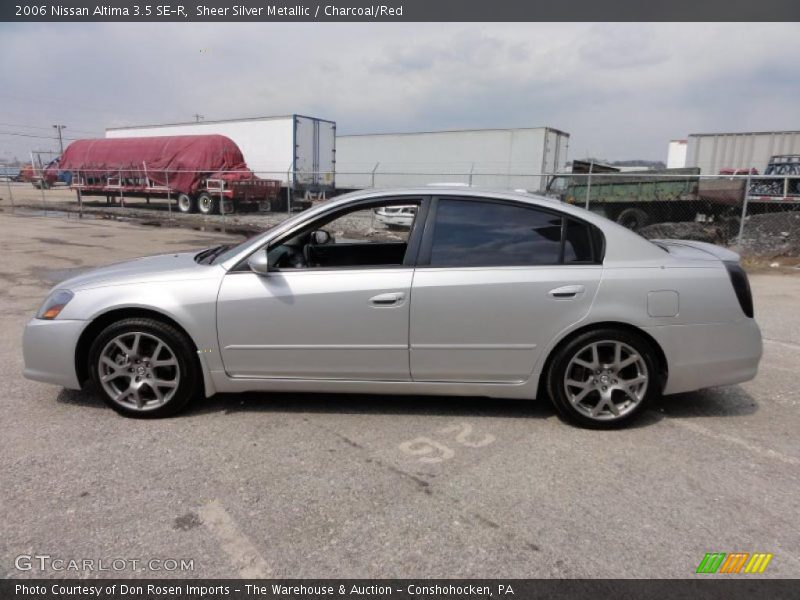 Sheer Silver Metallic / Charcoal/Red 2006 Nissan Altima 3.5 SE-R